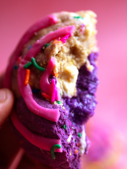 Ube Birthday Cake Cookies